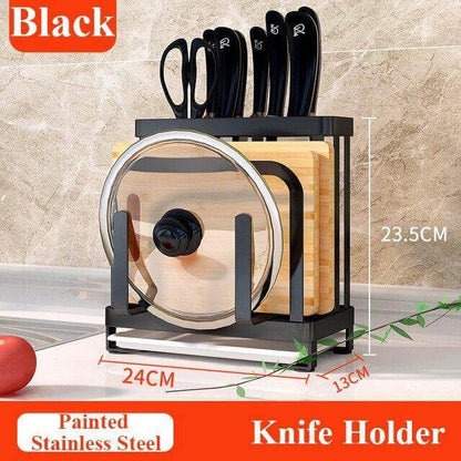 Kitchen Utensil Organizer Stainless Steel Ventilated Drying Rack Side Hooks