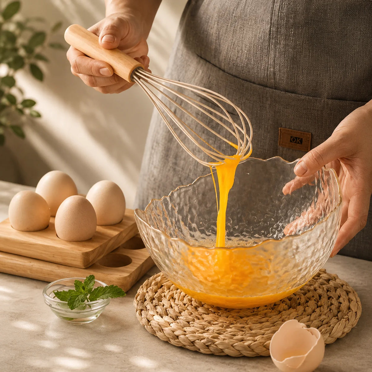 Kitchen Utensil Set Food-Grade Silicone Heads & Bamboo Handles 12-Piece