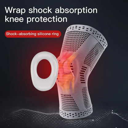 Knee Brace Silicone Stabilizer Elastic & Non-Slip