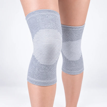 Knee Compression Sleeve Bamboo Fabric Breathable Moisture-Wicking Flexible Support