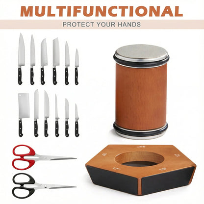 Knife Sharpener Magnetic Angle Guide Diamond-Coated Stones