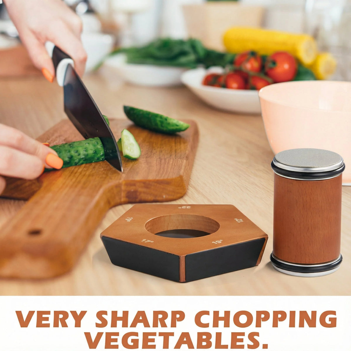 Knife Sharpener Rolling Magnetic Angle Diamond Coated