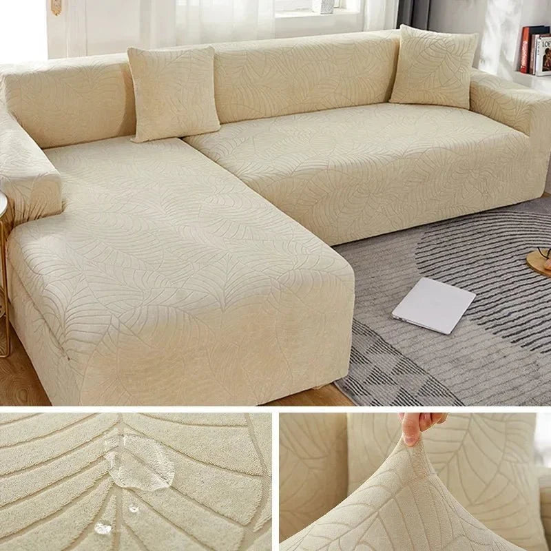 L-Shaped Sofa Cover, Polyester, Stain and Pet Hair Protection