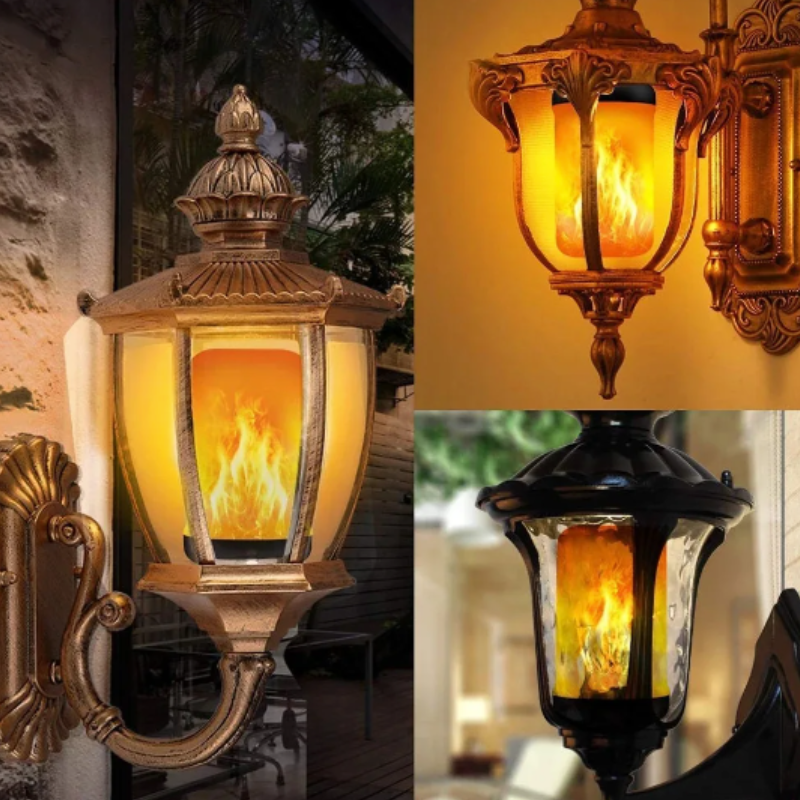 LED Flame Bulb Realistic Flicker Energy Efficient 4 Modes