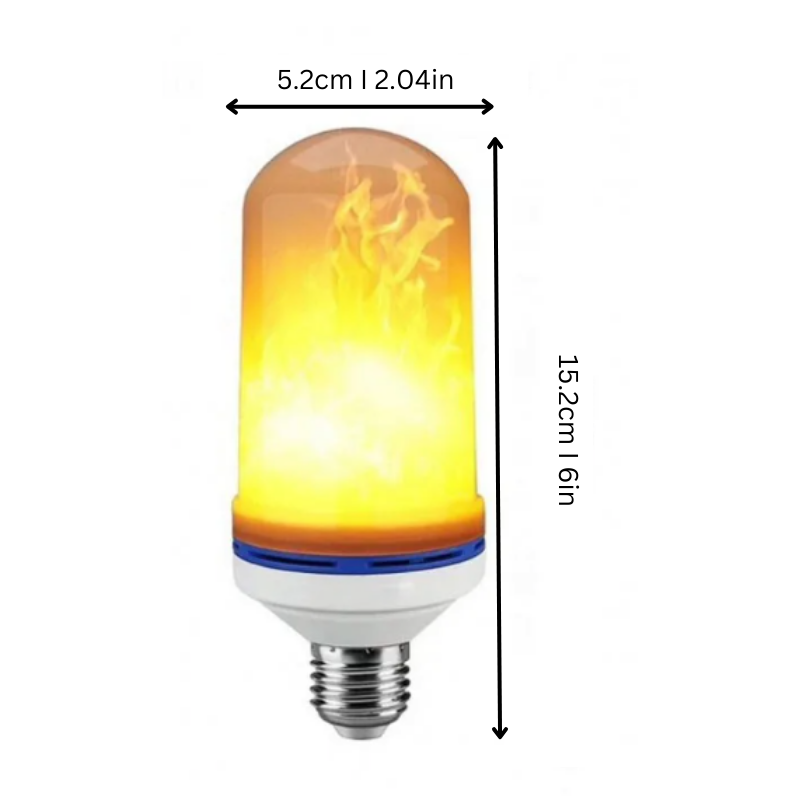 LED Flame Bulb Realistic Flicker Energy Efficient 4 Modes
