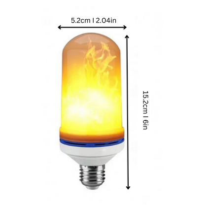 LED Flame Bulb Realistic Flicker Energy Efficient 4 Modes