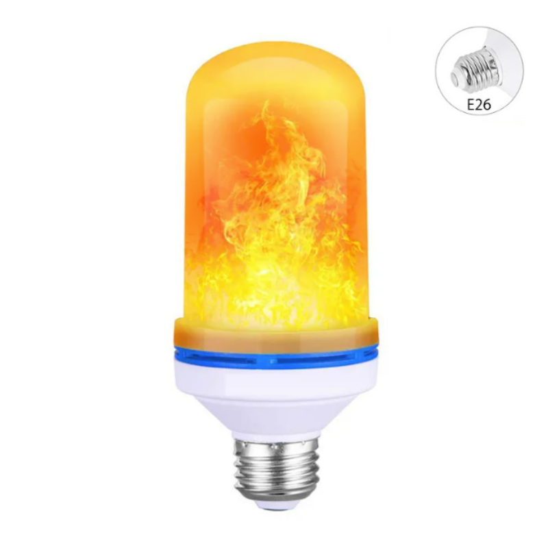 LED Flame Bulb Realistic Flicker Energy Efficient 4 Modes