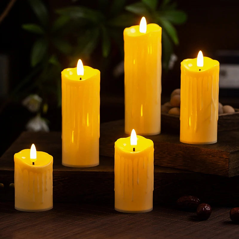 LED Flameless Candle Realistic Wax Battery Operated