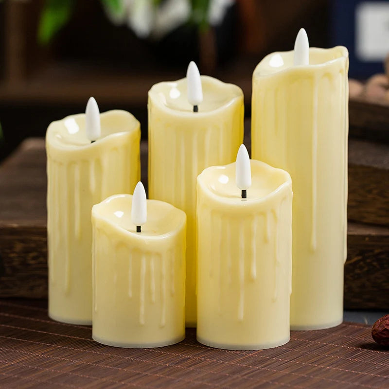 LED Flameless Candle Realistic Wax Battery Operated