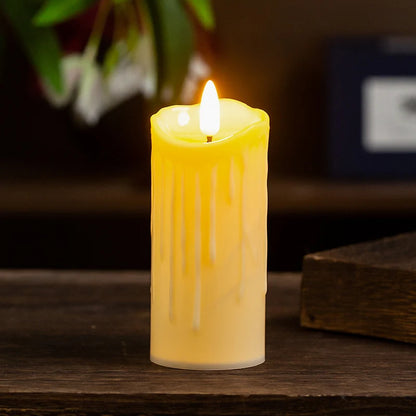 LED Flameless Candle Realistic Wax Battery Operated