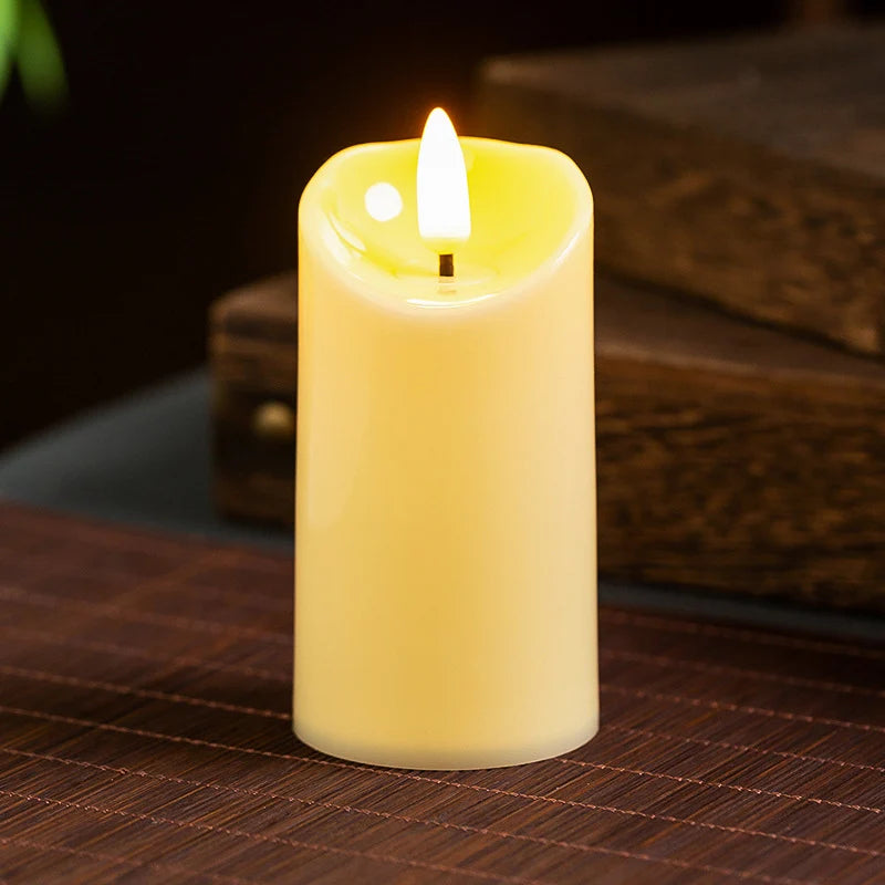 LED Flameless Candle Realistic Wax Battery Operated