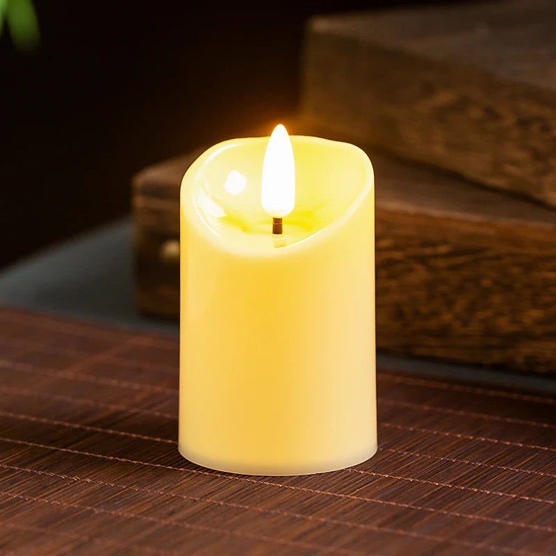 LED Flameless Candle Realistic Wax Battery Operated