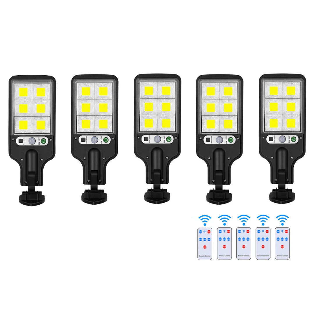 LED Floodlight Solar-Powered Motion-Activated Waterproof