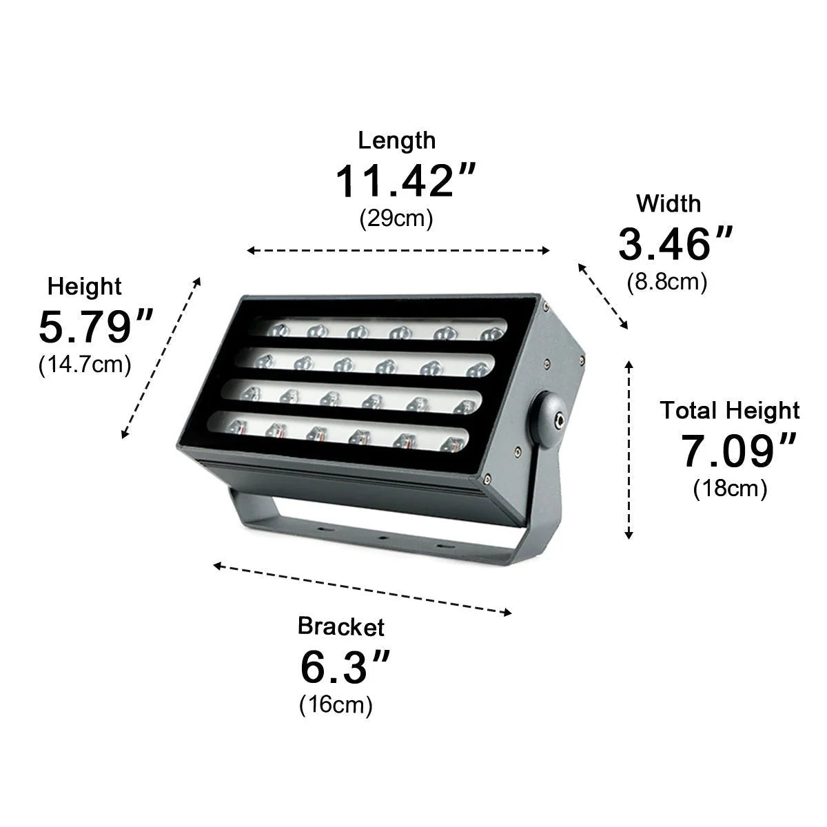 LED Garden Spotlight RGB Color-Changing IP65 Weatherproof