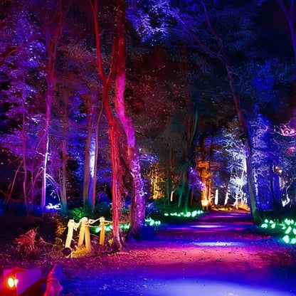 LED Garden Spotlight RGB Color-Changing IP65 Weatherproof
