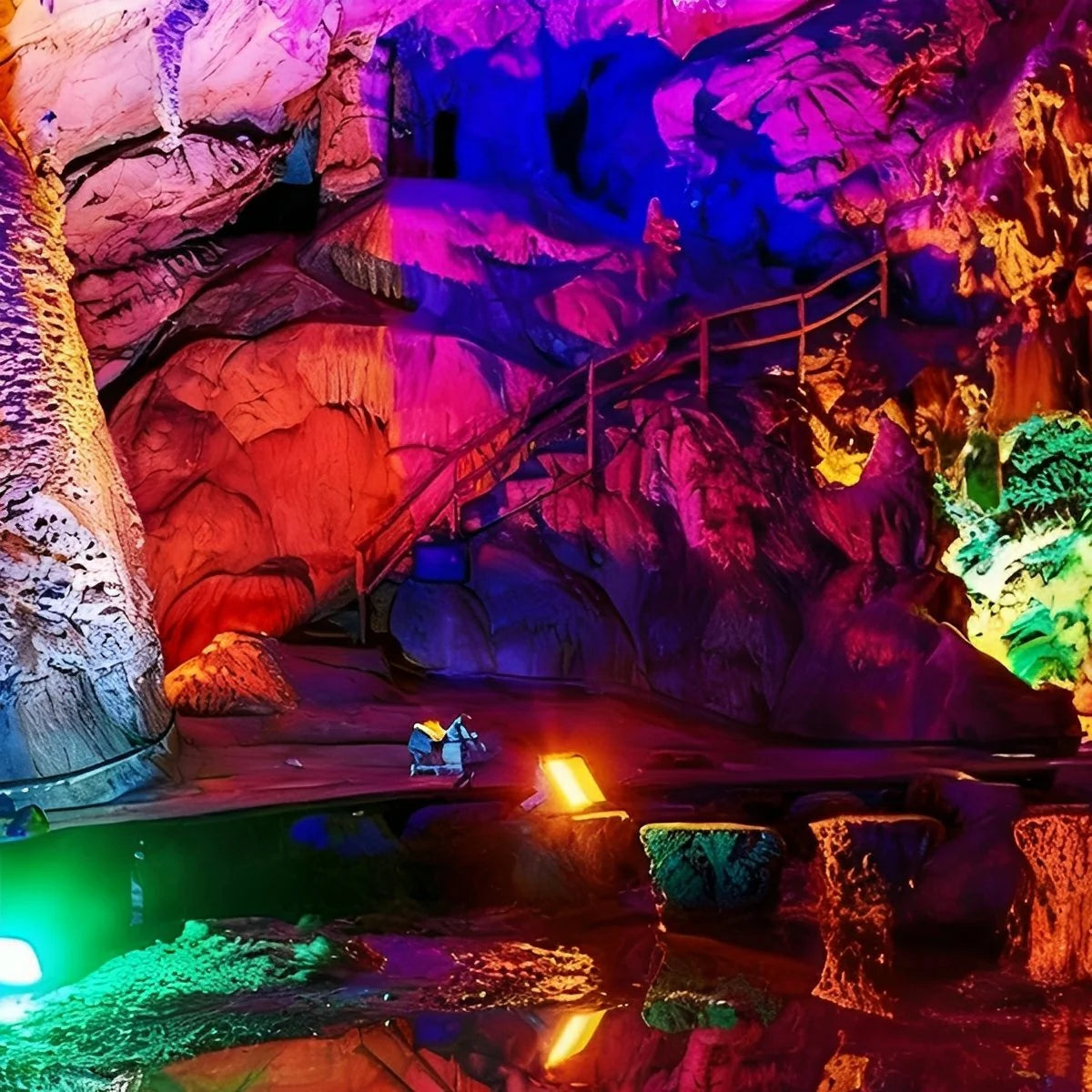 LED Garden Spotlight RGB Color-Changing IP65 Weatherproof