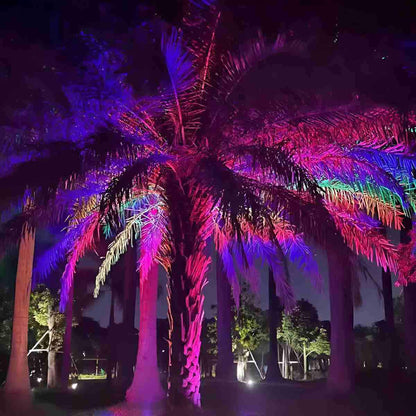 LED Garden Spotlight RGB Color-Changing IP65 Weatherproof