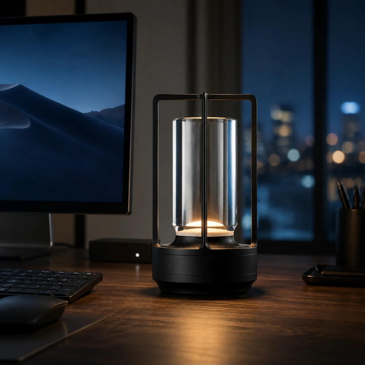 Lantern Cordless Rechargeable Flame-Effect IP65