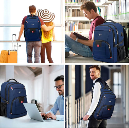 Laptop Backpack 17.3-Inch Waterproof USB Charging RFID Pocket
