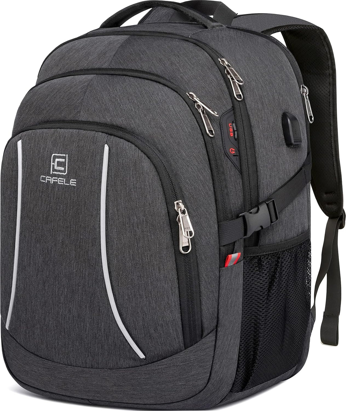 Laptop Backpack 17.3-Inch Waterproof USB Charging RFID Pocket