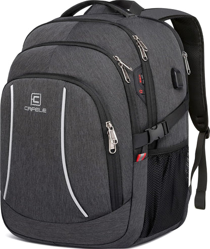 Laptop Backpack 17.3-Inch Waterproof USB Charging RFID Pocket