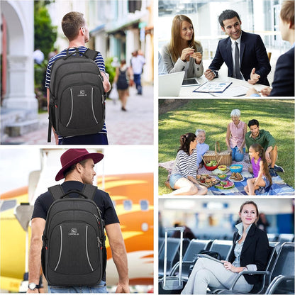 Laptop Backpack 17.3-Inch Waterproof USB Charging RFID Pocket