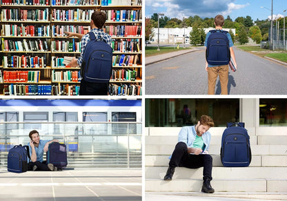Laptop Backpack 17.3-Inch Waterproof USB Charging RFID Pocket