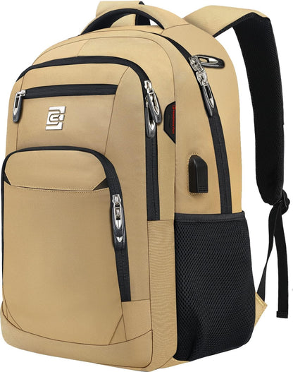 Laptop Backpack Anti-Theft USB Charging Waterproof Fits 15.6-Inch Laptop