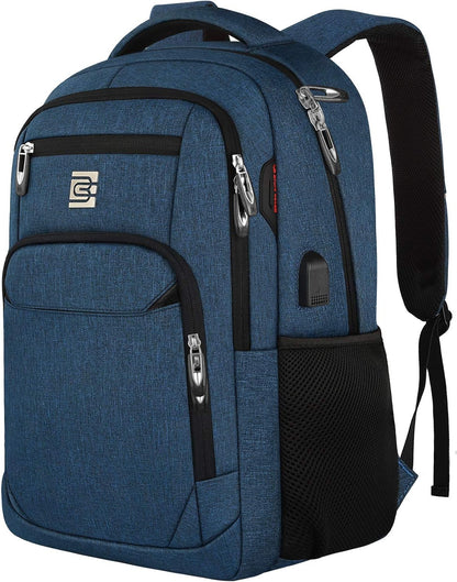Laptop Backpack Anti-Theft USB Charging Waterproof Fits 15.6-Inch Laptop