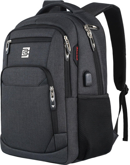 Laptop Backpack Anti-Theft USB Charging Waterproof Fits 15.6-Inch Laptop