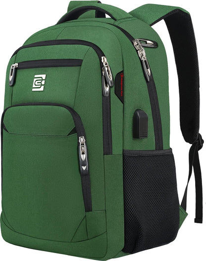 Laptop Backpack Anti-Theft USB Charging Waterproof Fits 15.6-Inch Laptop
