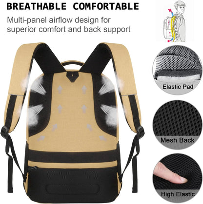 Laptop Backpack Anti-Theft USB Charging Waterproof Fits 15.6-Inch Laptop