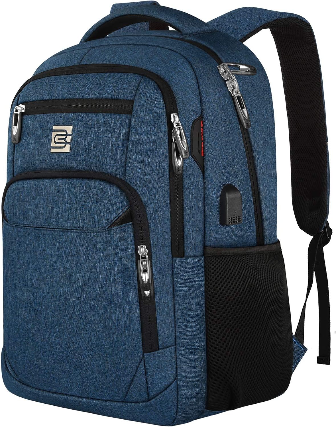 Laptop Backpack Slim Anti-Theft USB Charging Port Fits 15.6 Inch