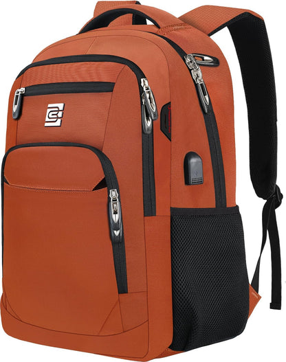 Laptop Backpack Slim Anti-Theft USB Charging Port Fits 15.6 Inch