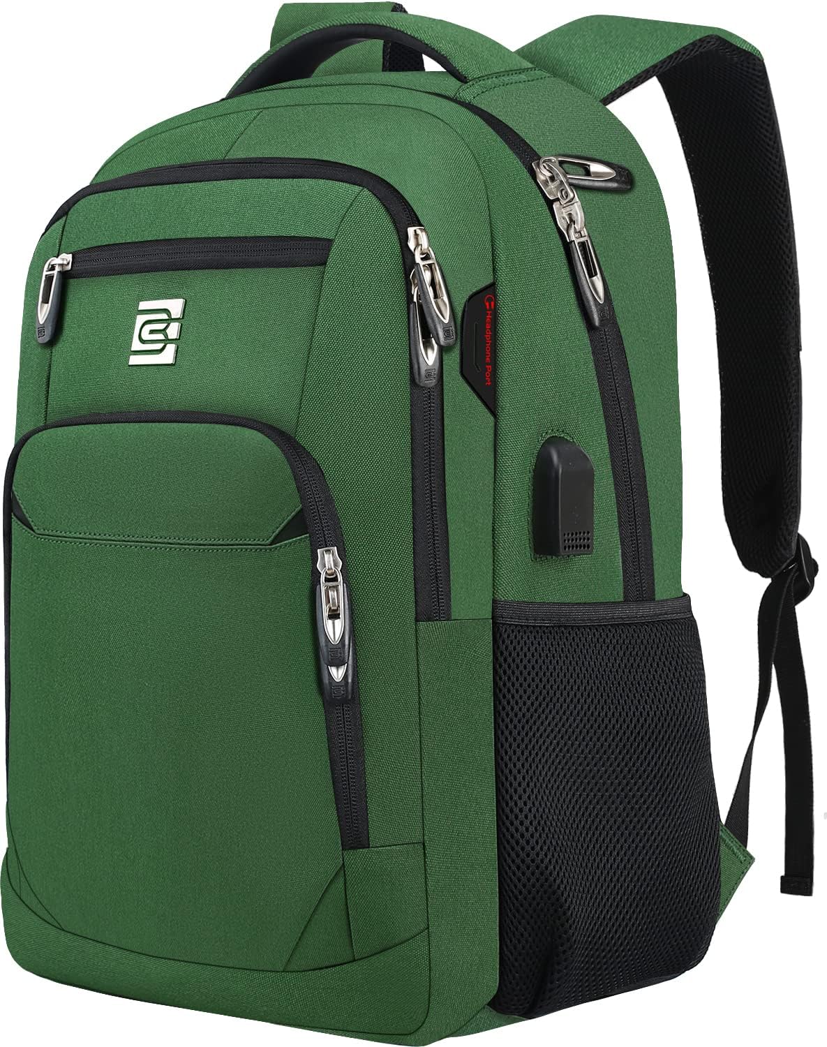 Laptop Backpack Slim Anti-Theft USB Charging Port Fits 15.6 Inch