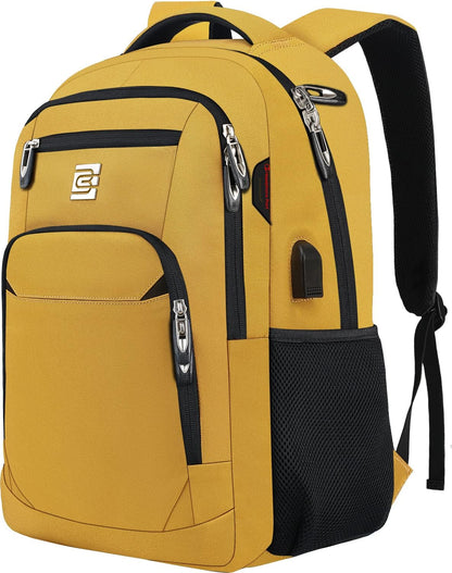 Laptop Backpack Slim Anti-Theft USB Charging Port Fits 15.6 Inch