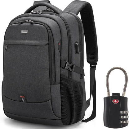Laptop Backpack Waterproof USB Charging Fits 13–17 Inch