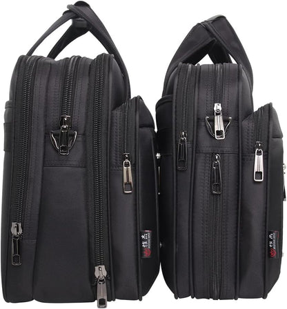 Laptop Briefcase Padded Compartment Fits 19-Inch