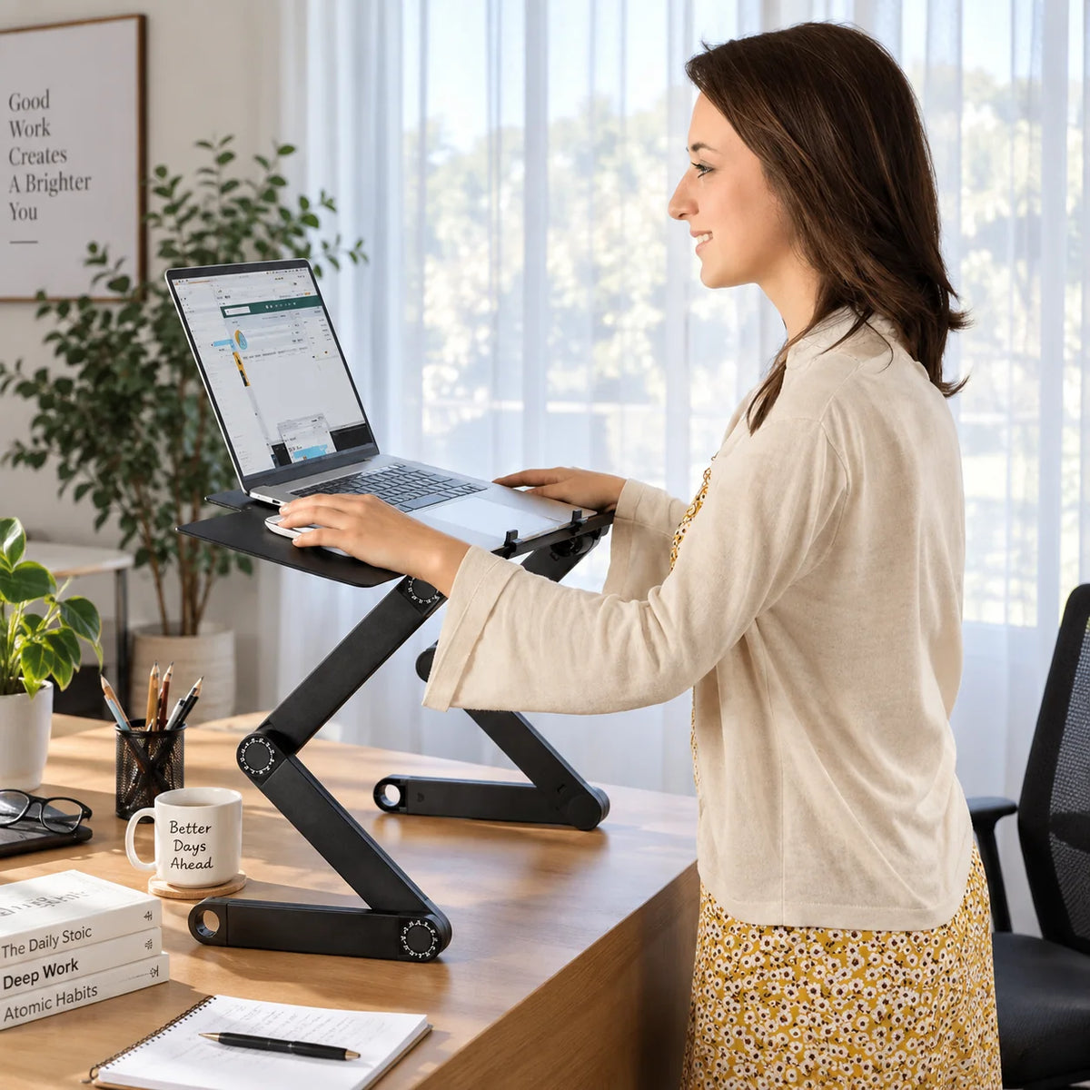 Laptop Stand Adjustable Aluminum 360° Rotating
