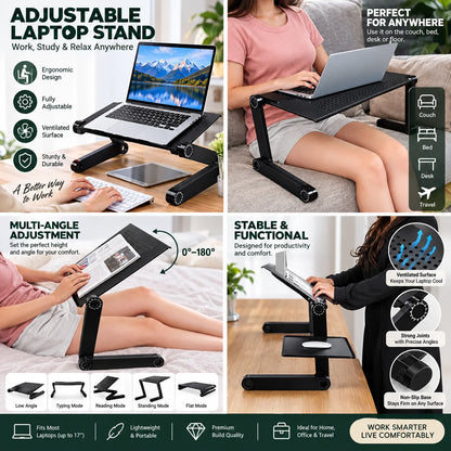 Laptop Stand Adjustable Aluminum 360° Rotating
