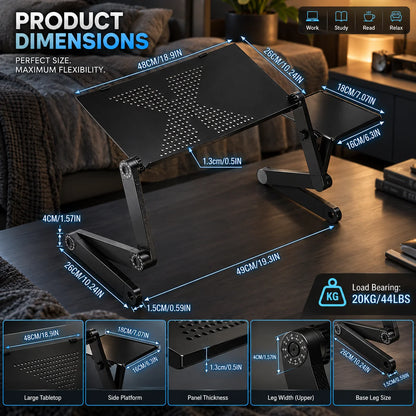 Laptop Stand Adjustable Aluminum 360° Rotating