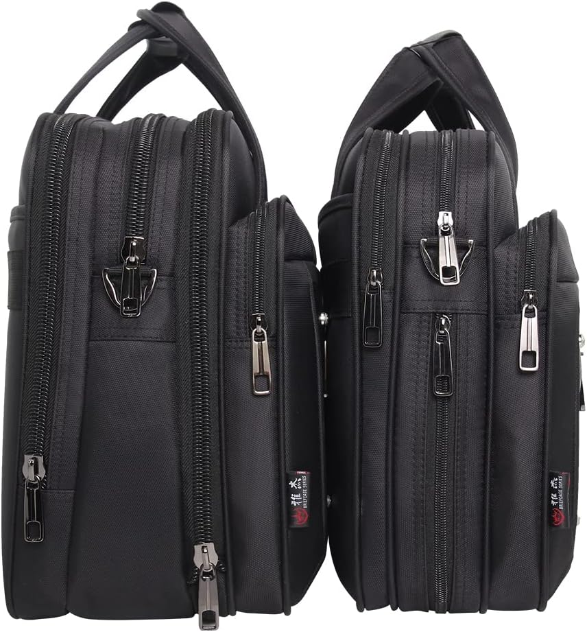 Laptop Tote Durable Canvas Padded Compartment & Document Divider