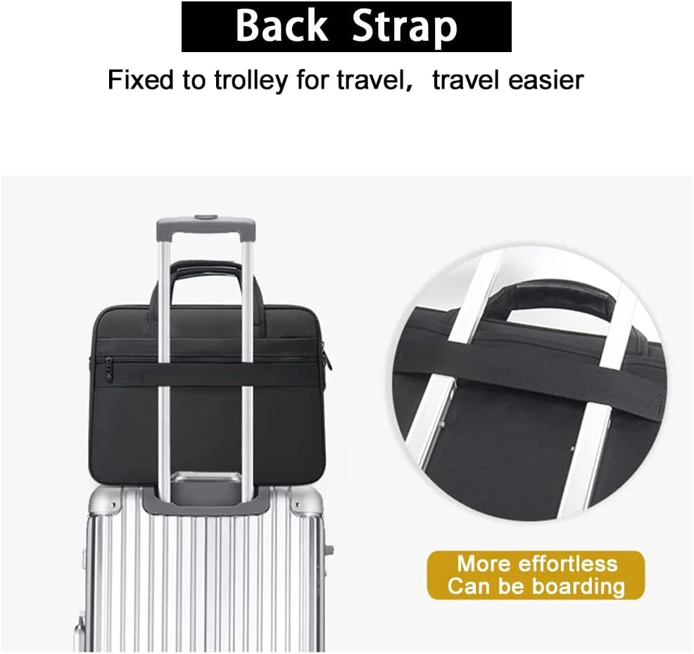 Laptop Tote Durable Canvas Padded Compartment & Document Divider