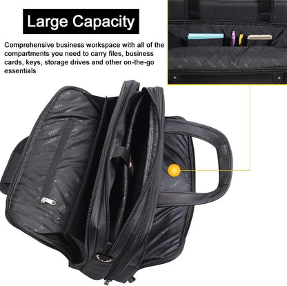 Laptop Tote Durable Canvas Padded Compartment & Document Divider