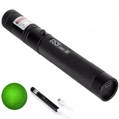 Laser Pointer Adjustable Focus USB Rechargeable 6.21-Mile Range