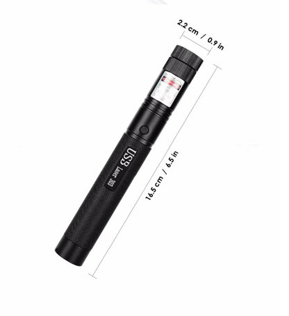 Laser Pointer Adjustable Focus USB Rechargeable 6.21-Mile Range