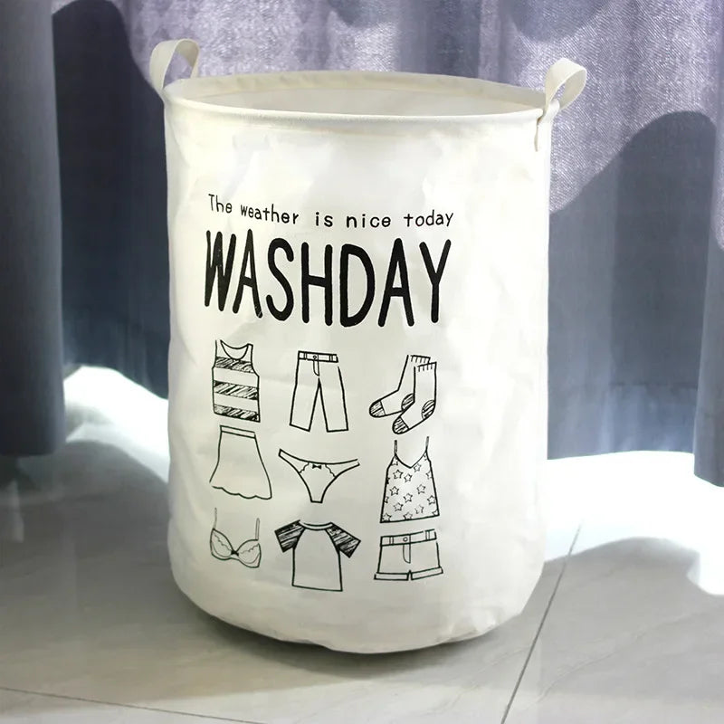 Laundry & Storage Basket Foldable Waterproof Set of 2