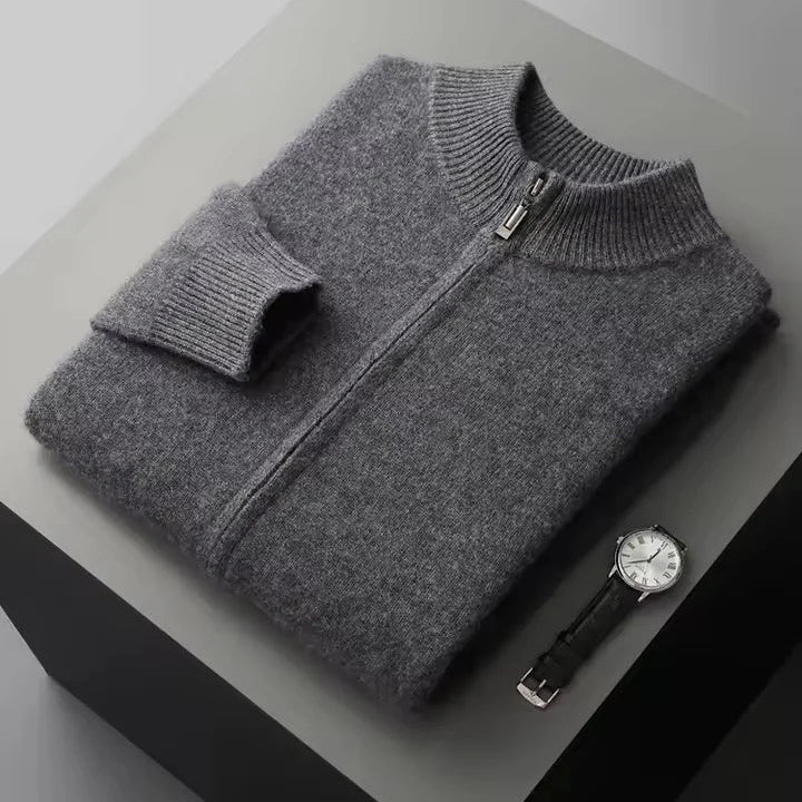 Loungewear Set Ribbed Knit Zip Jacket & Drawstring Pants