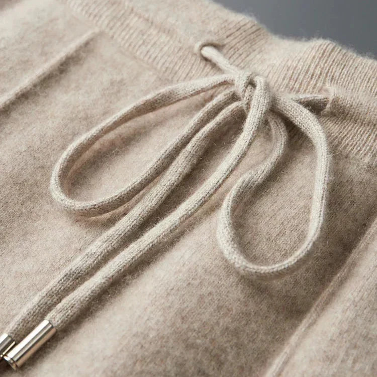 Loungewear Set Ribbed Knit Zip Jacket & Drawstring Pants