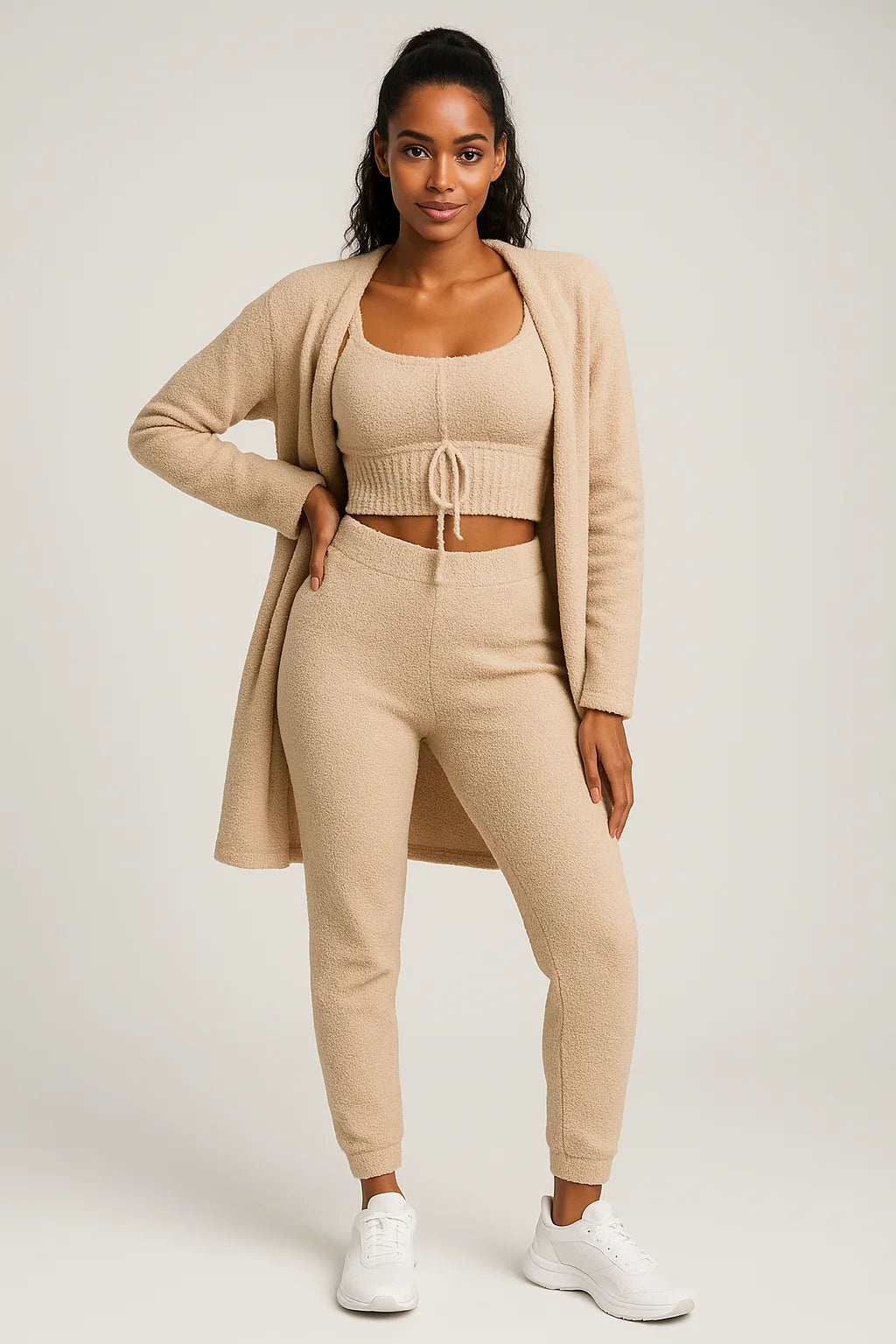 Loungewear Set Three Piece Breathable Relaxed Fit